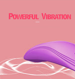 Vibrator mini din silicon USB violet drăguț seria B