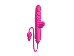 Vibrator cu triplă stimulare, seria B, drăguț, pentru lingerea vibratoarelor, Thrust