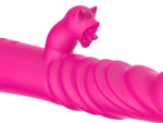 Vibrator cu triplă stimulare, seria B, drăguț, pentru lingerea vibratoarelor, Thrust