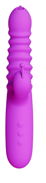 Vibrator cu triplă stimulare drăguț din seria B