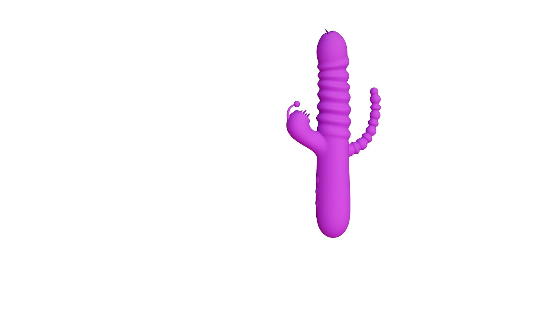 Vibrator cu triplă stimulare drăguț din seria B