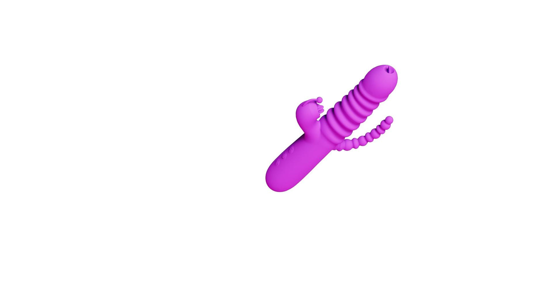 Vibrator cu triplă stimulare drăguț din seria B