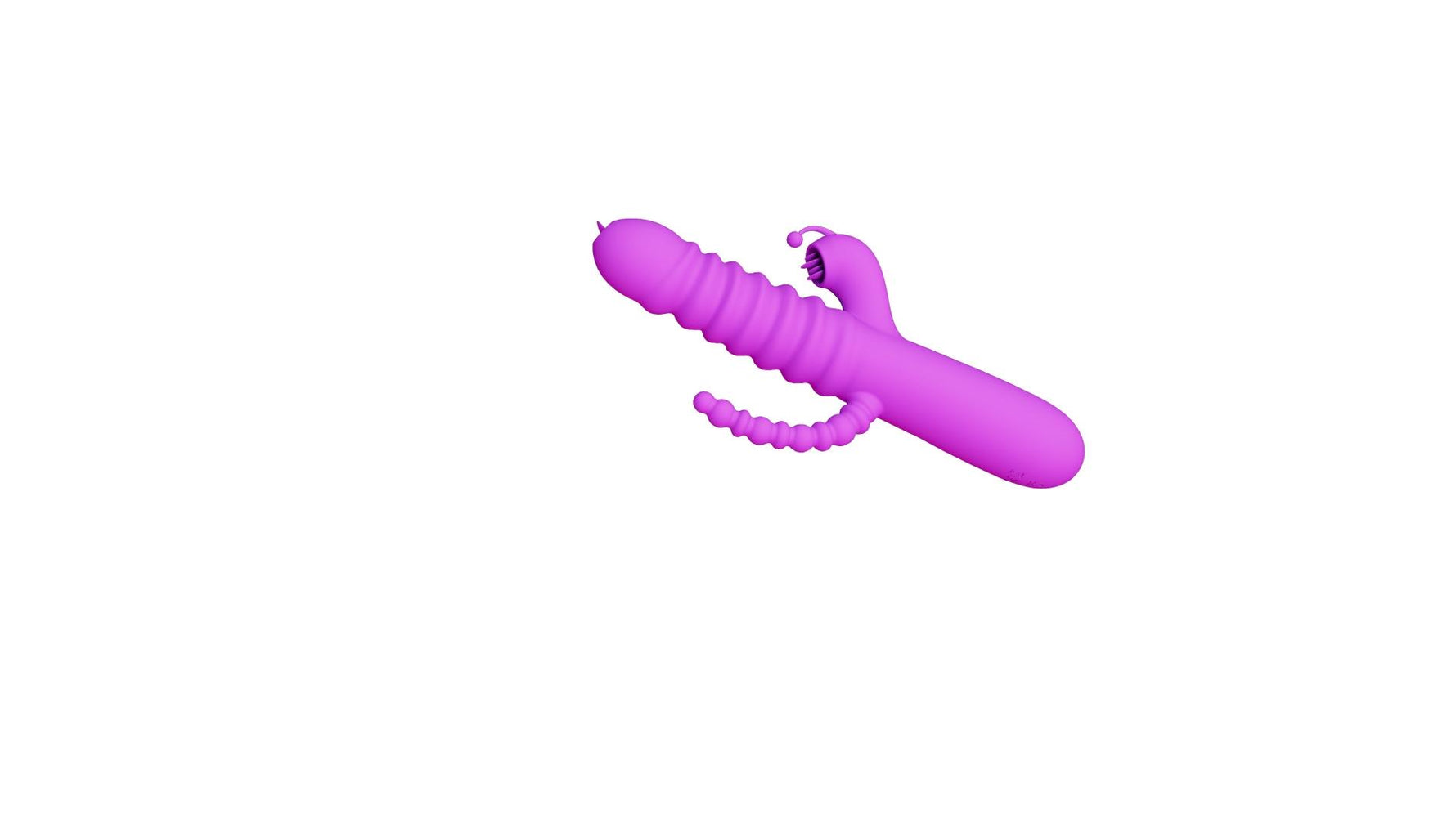 Vibrator cu triplă stimulare drăguț din seria B