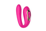 Vibrator dublu rotativ din silicon, drăguț, purtabil, seria B
