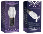 Masturbator vibrant USB drăguț din seria B, cu aspirare rapidă