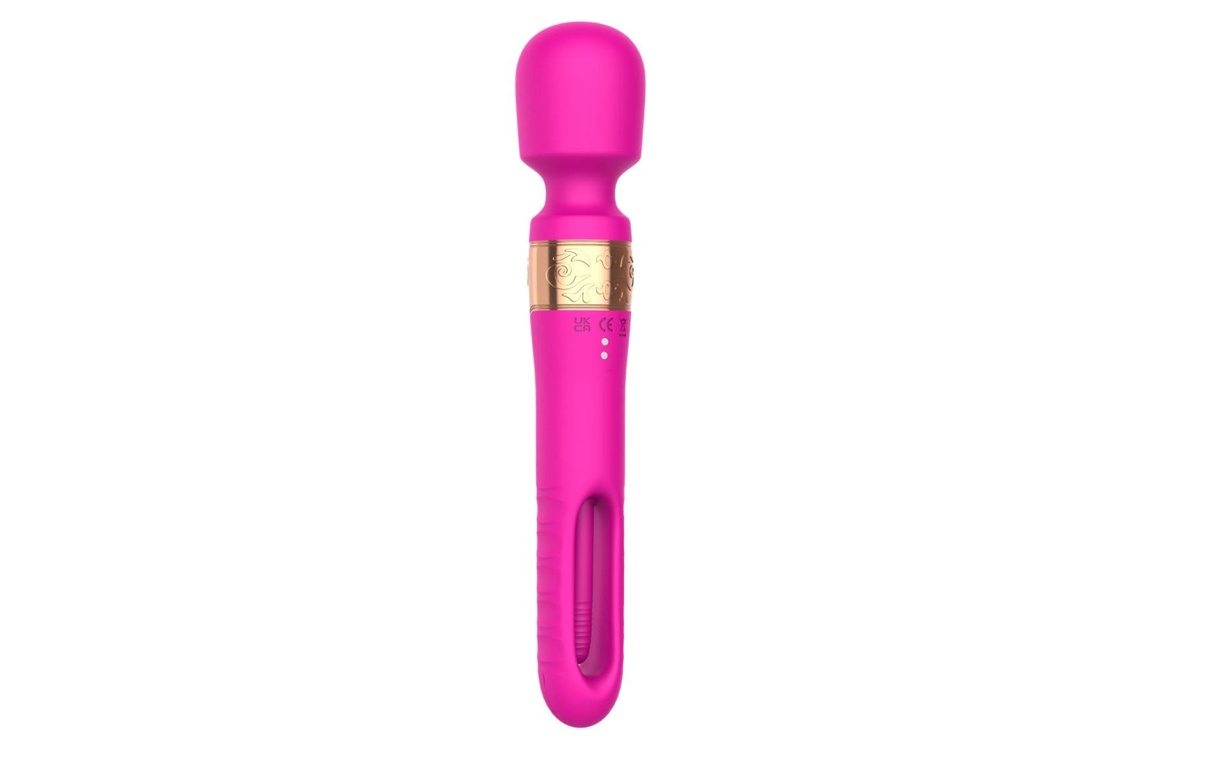 Vibrator USB cu limbă mobilă, roz și roșu, seria B