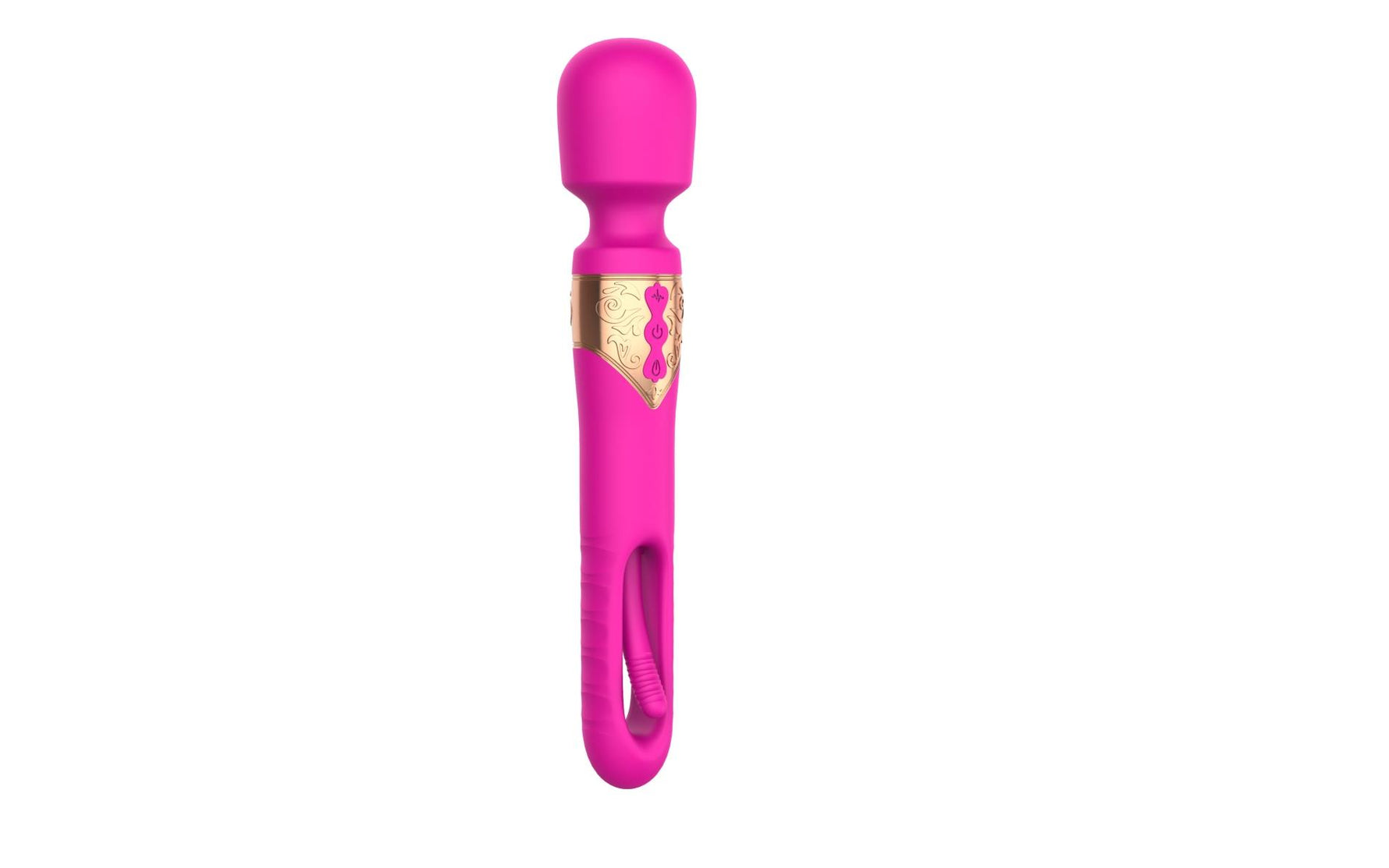Vibrator USB cu limbă mobilă, roz și roșu, seria B