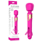 Vibrator USB cu limbă mobilă, roz și roșu, seria B