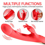 Vibrator fluture cu două mânere