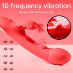 Vibrator fluture cu două mânere