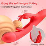 Vibrator fluture cu două mânere