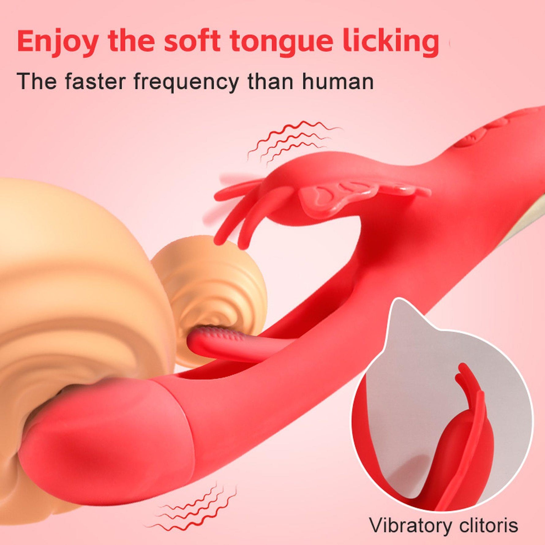Vibrator fluture cu două mânere