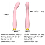 Vibrator pentru punctul G din silicon roz, drăguț, rezistent la apă, seria B