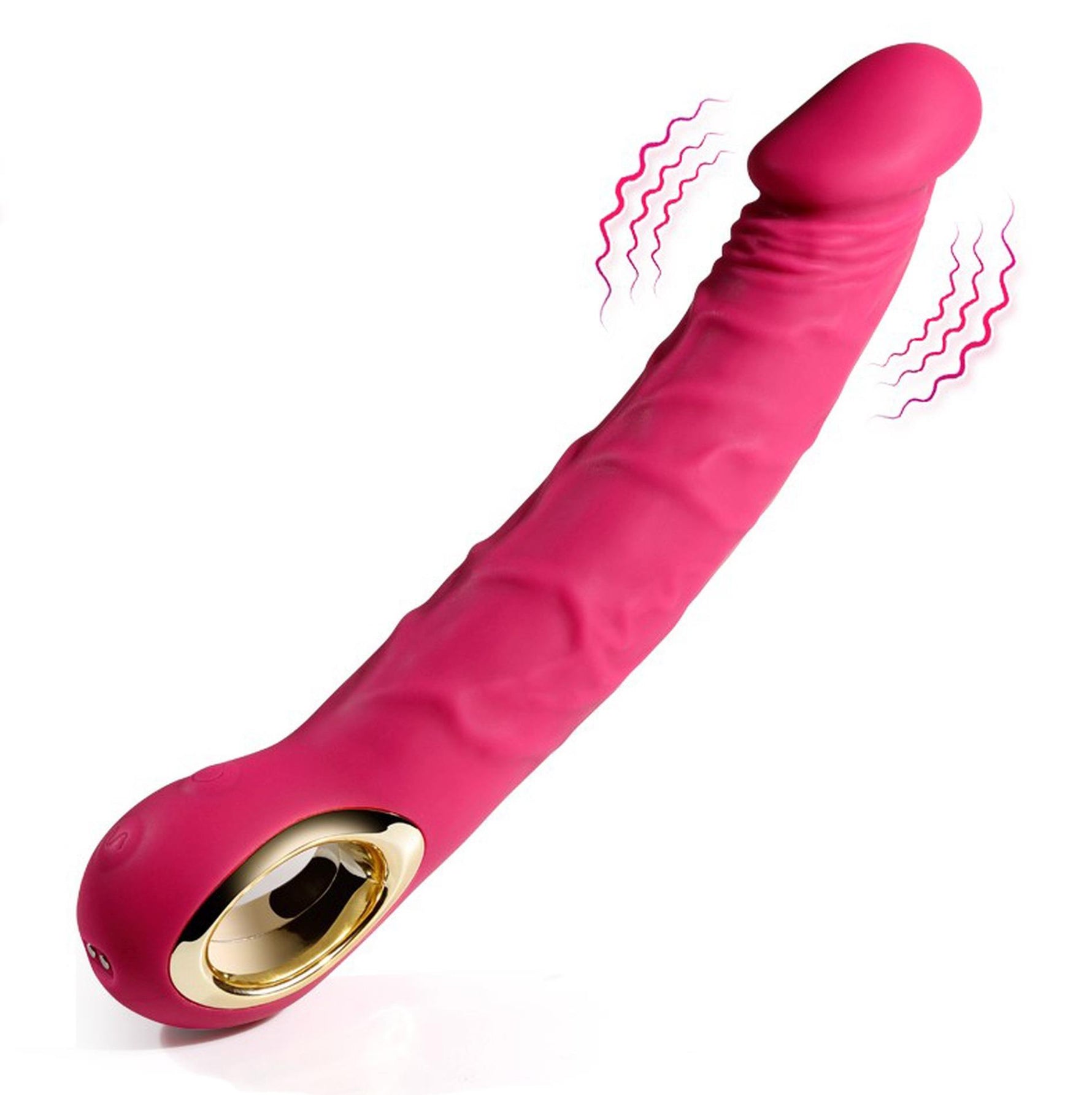 Vibrator realist din silicon, impermeabil, USB, roz, seria B, drăguț, din seria B