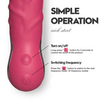 Vibrator realist din silicon, impermeabil, USB, roz, seria B, drăguț, din seria B