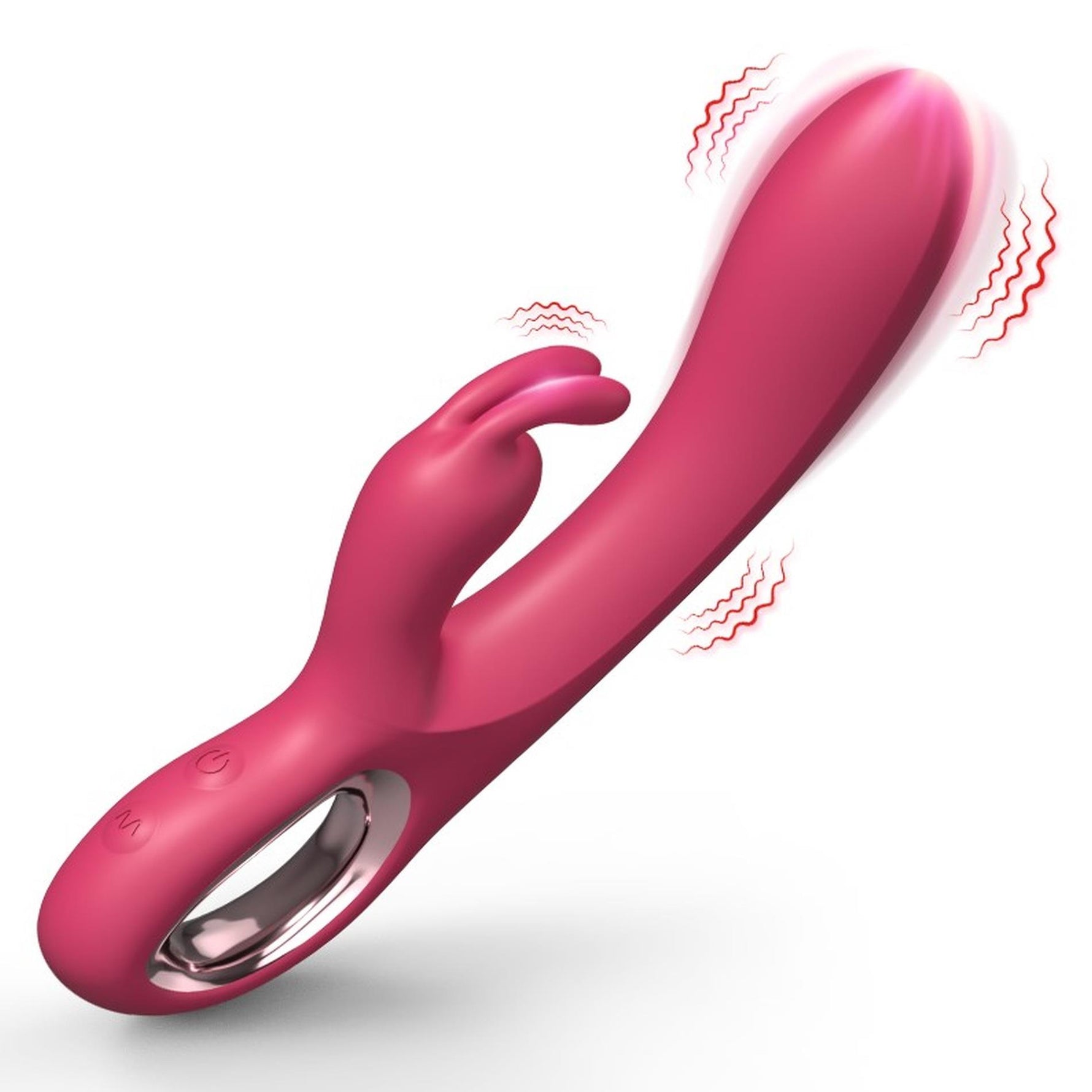Vibrator Iepuraș Impermeabil din Silicon Roz Drăguț Seria B