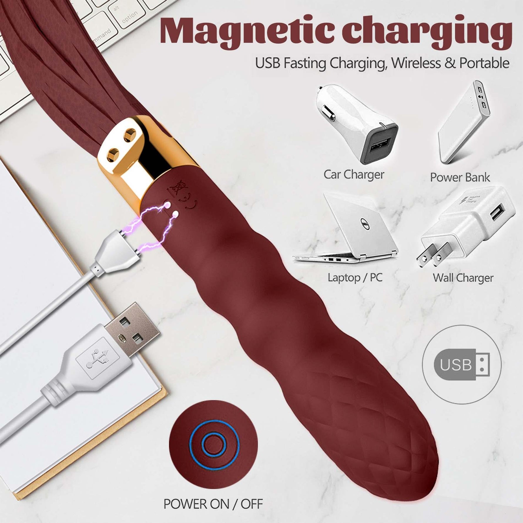 Seria B Drăguț Vibrator Anal Whip