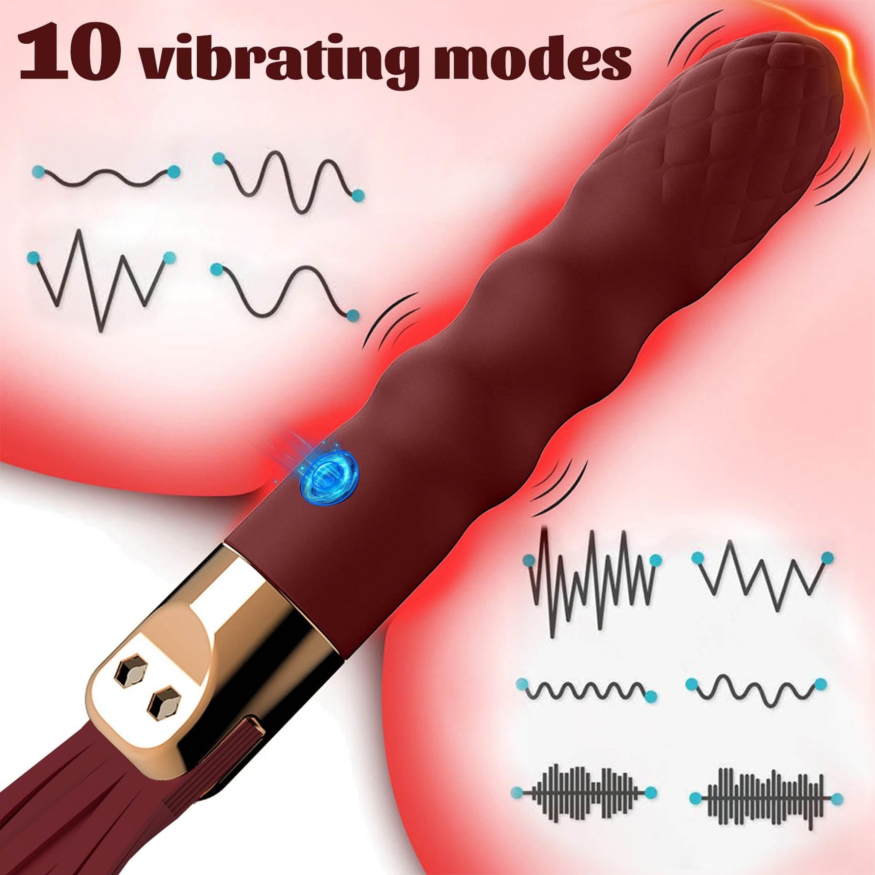 Seria B Drăguț Vibrator Anal Whip