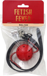 Căciulă cu bilă Fetish Fever, roșie, reglabilă