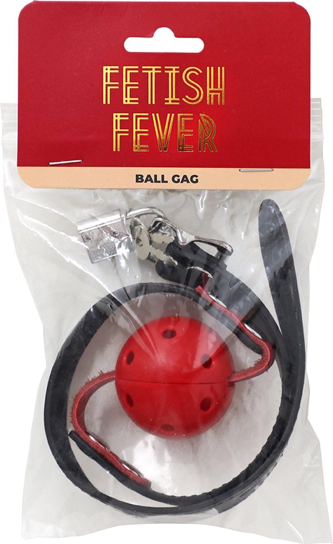 Căciulă cu bilă Fetish Fever, roșie, reglabilă