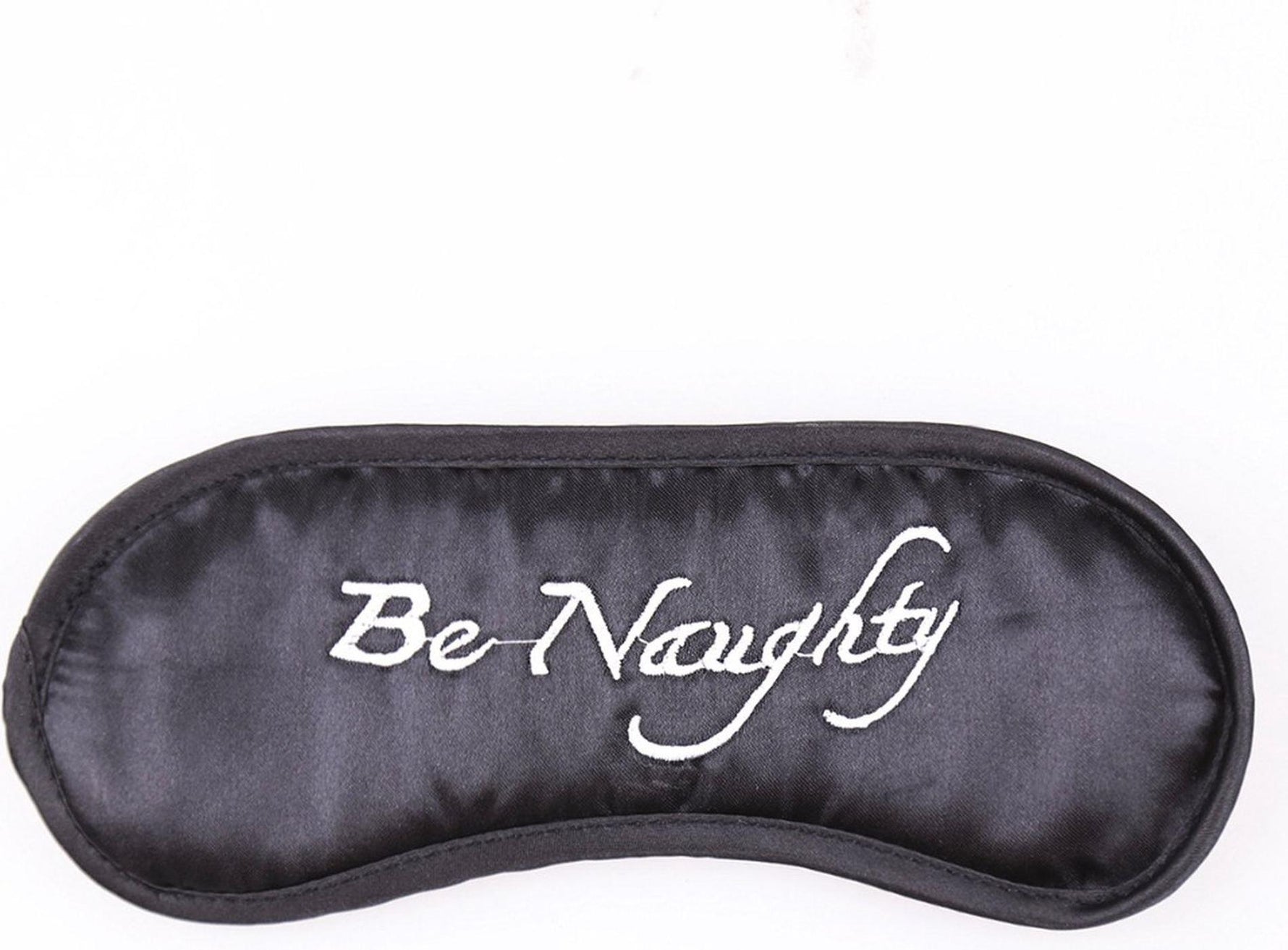 Mască de ochi Be Noughty Fetish Fever Soft, neagră
