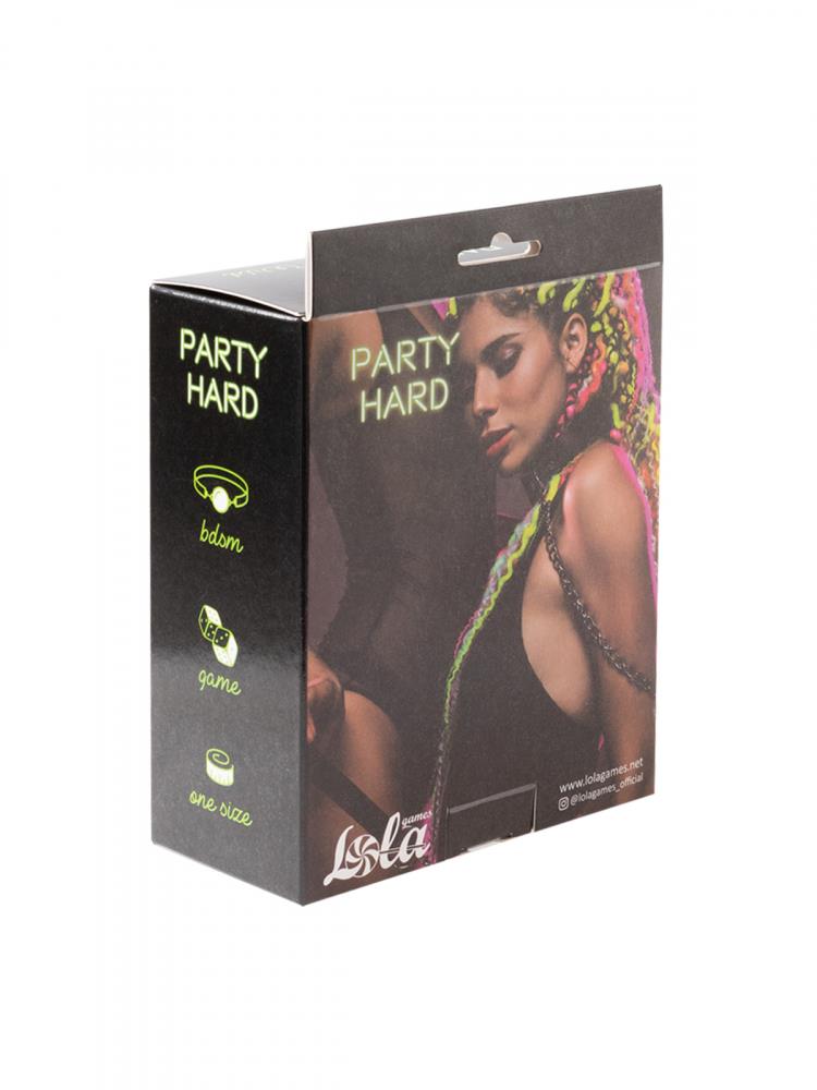 Zgardă reglabilă Party Hard Wild Lola Games Negru Roșu 53 8 cm