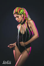 Zgardă reglabilă Party Hard Wild Lola Games Negru Roșu 53 8 cm