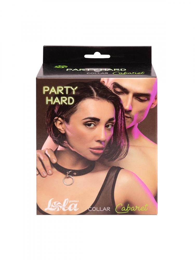 Zgarda reglabilă Party Hard Cabaret Lola Games Negru 55 cm