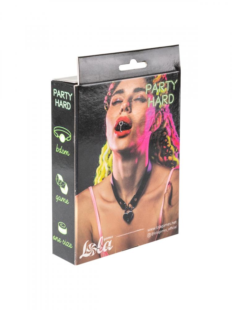 Party Hard Utopia Lola Games Zgardă reglabilă Negru Roșu 35 cm