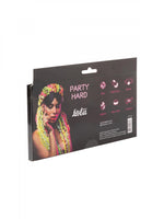 Mască Party Hard Shy din PVC, neagră, 19,6 cm