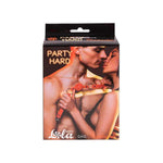Lola Games Party Hard Firecracker Ball Gag Roșu 63 cm