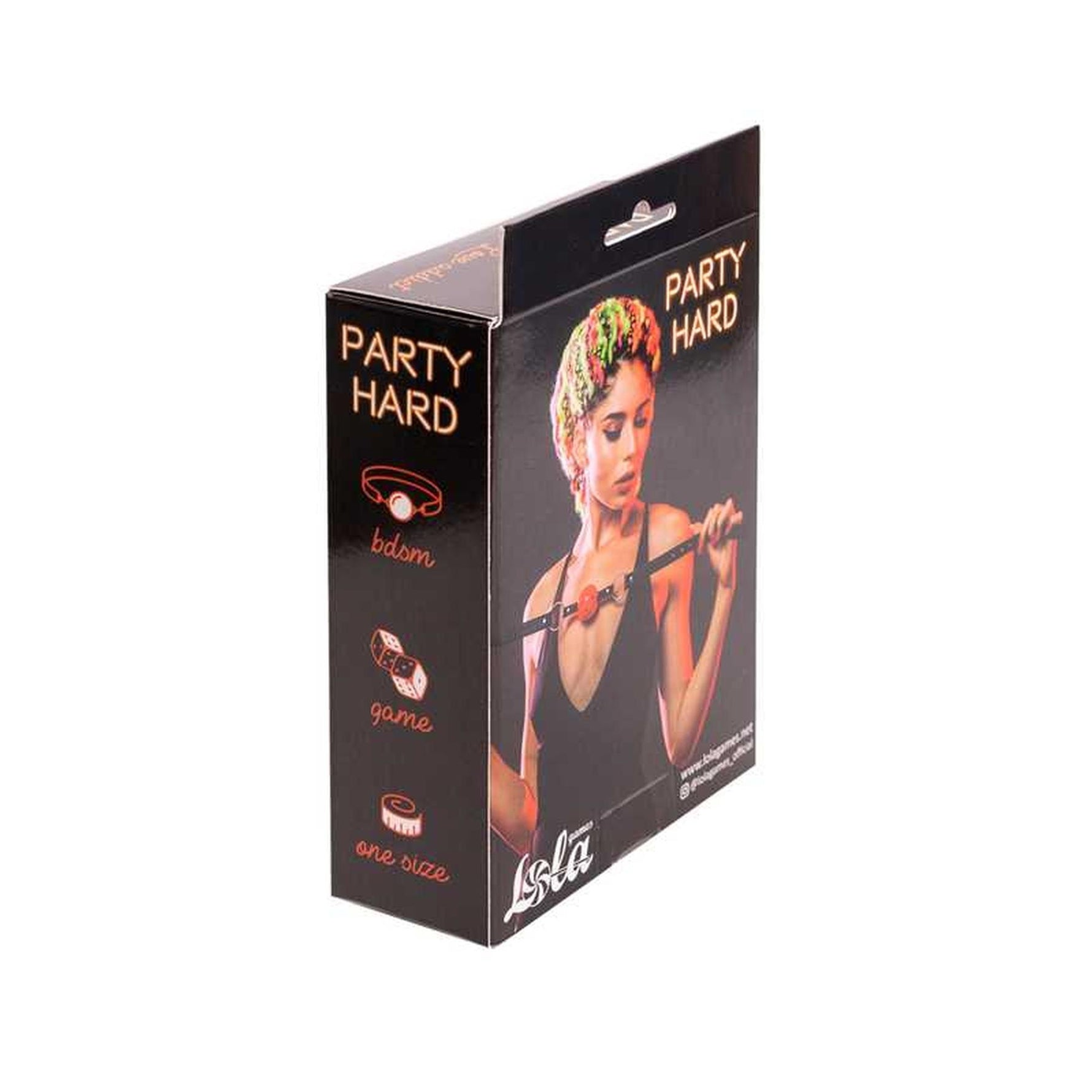 Blănușă de cauciuc Party Hard Love Addict, roșie, 4,5 cm