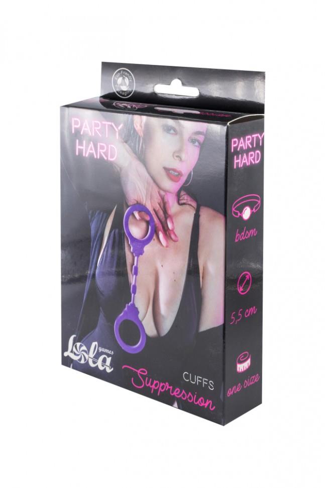 Cătușe din silicon pentru suprimarea durității petrecerii, violet