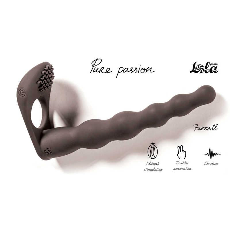 Curea vibratoare Farnell din silicon, neagră, 17 cm