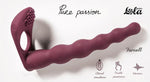 Strap-on vibrant Pure Passion Farnell, roșu, 17 cm