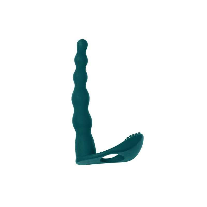 Strapon vibrant Pure Passion Farnell Green Silicone