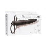 Curea de dans Pure Passion Flirtini din silicon cu vibrații, neagră