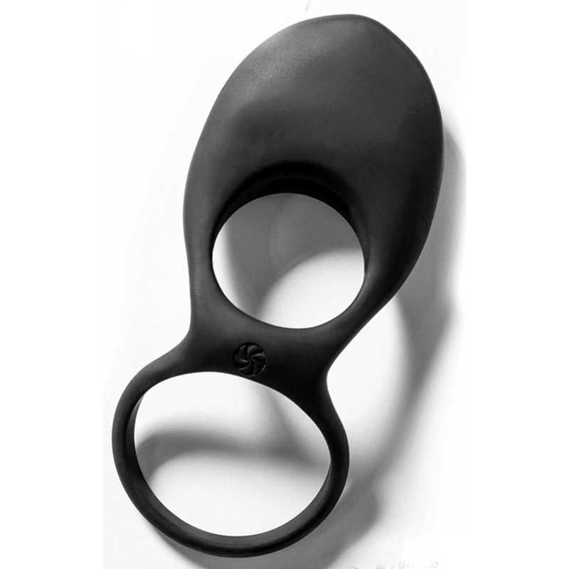 Inel vibrator Daydream din silicon negru 12 cm