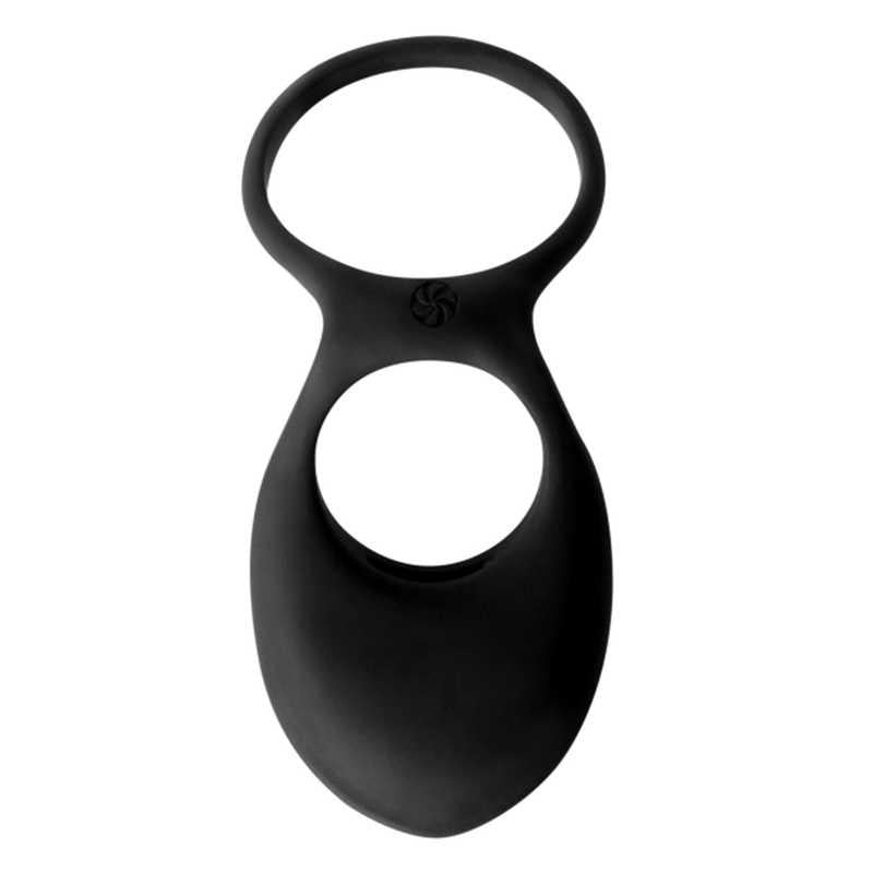 Inel vibrator Daydream din silicon negru 12 cm