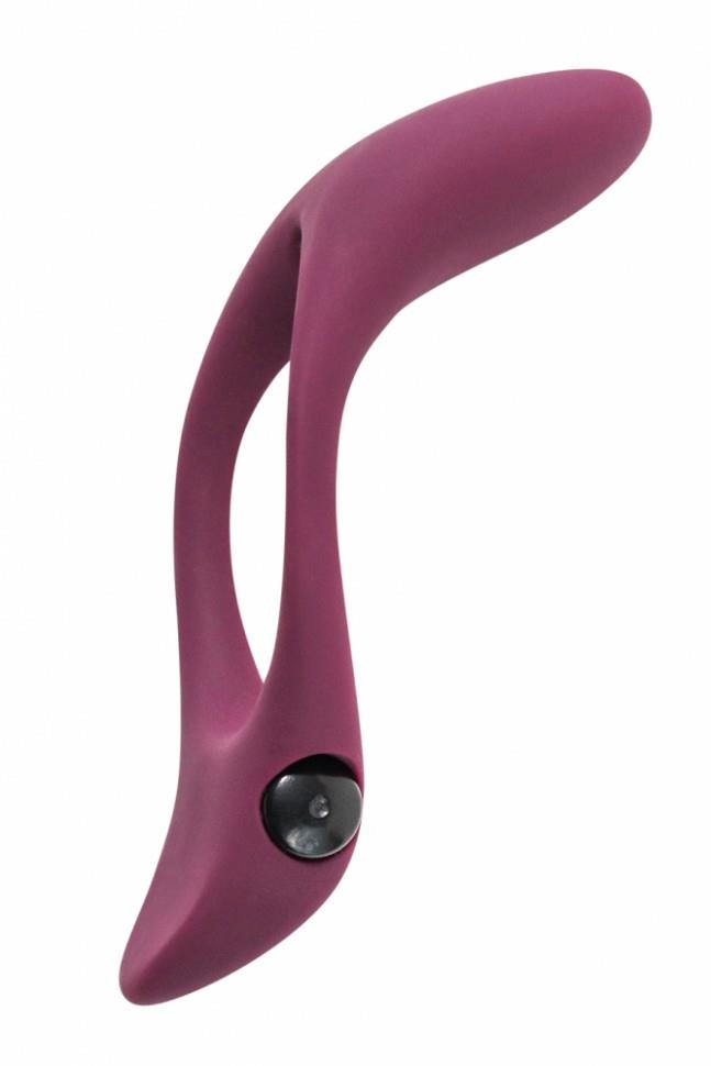 Inel vibrant pentru penis Pure Passion Stardust, roșu