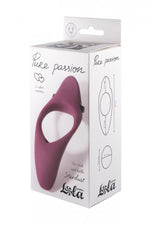 Inel vibrant pentru penis Pure Passion Stardust, roșu