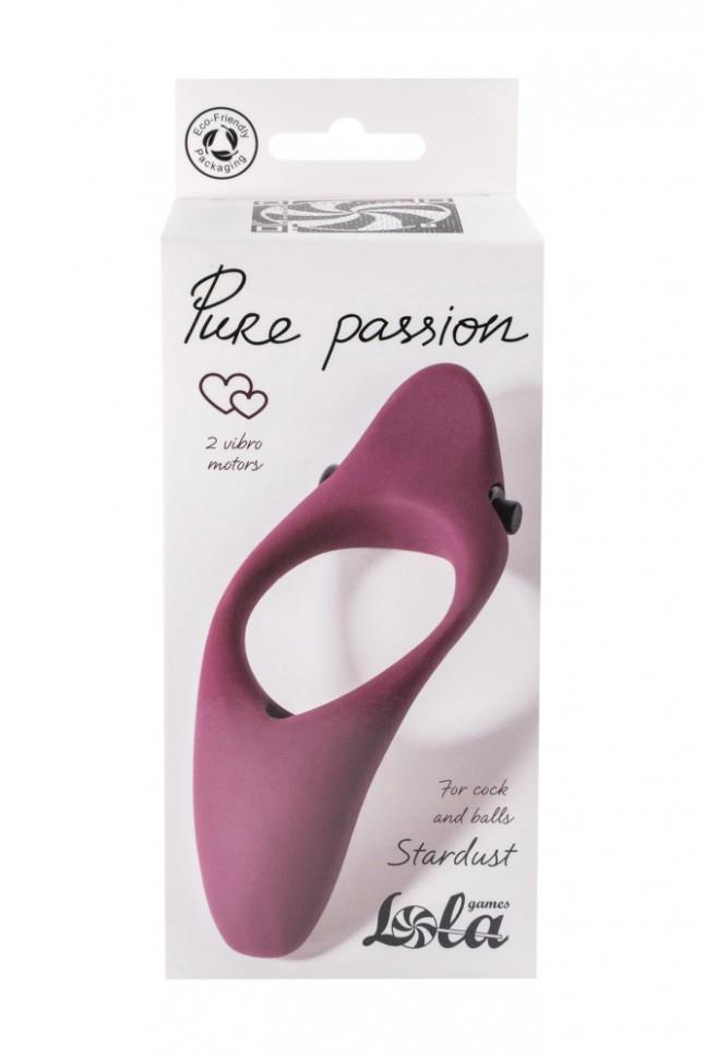 Inel vibrant pentru penis Pure Passion Stardust, roșu