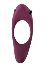 Inel vibrant pentru penis Pure Passion Lunar, roșu vin