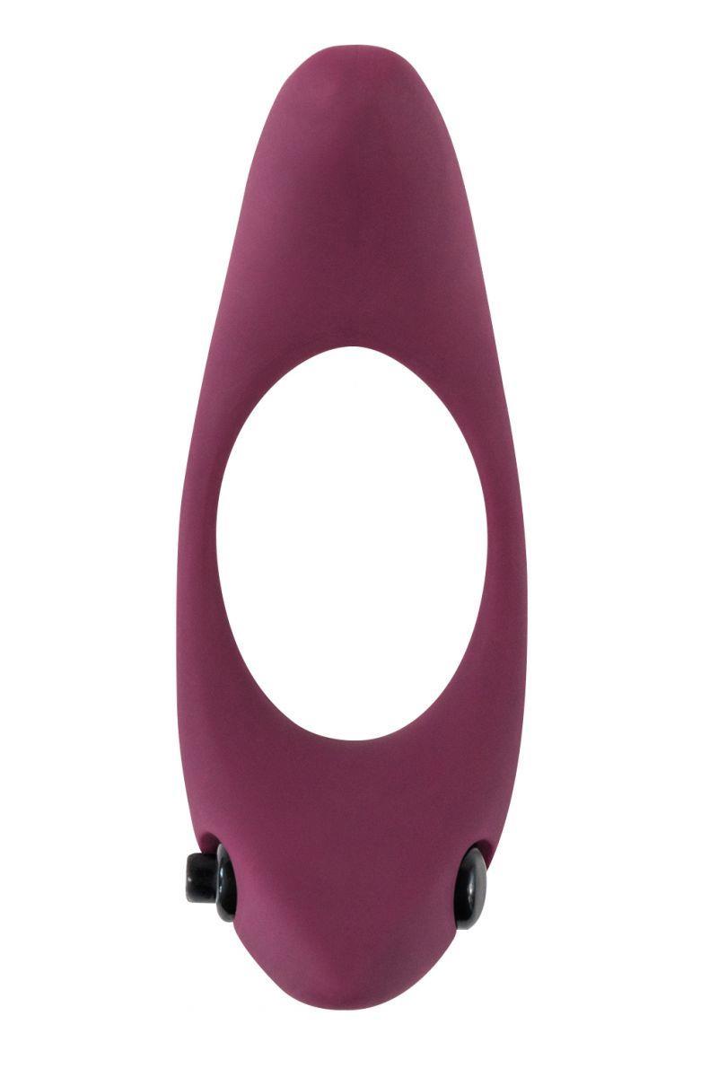 Inel vibrant pentru penis Pure Passion Lunar, roșu vin