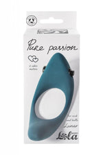 Inel vibrant lunar Pure Passion, silicon verde