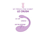 Ou vibrant Le Crush violet cu aplicație USB