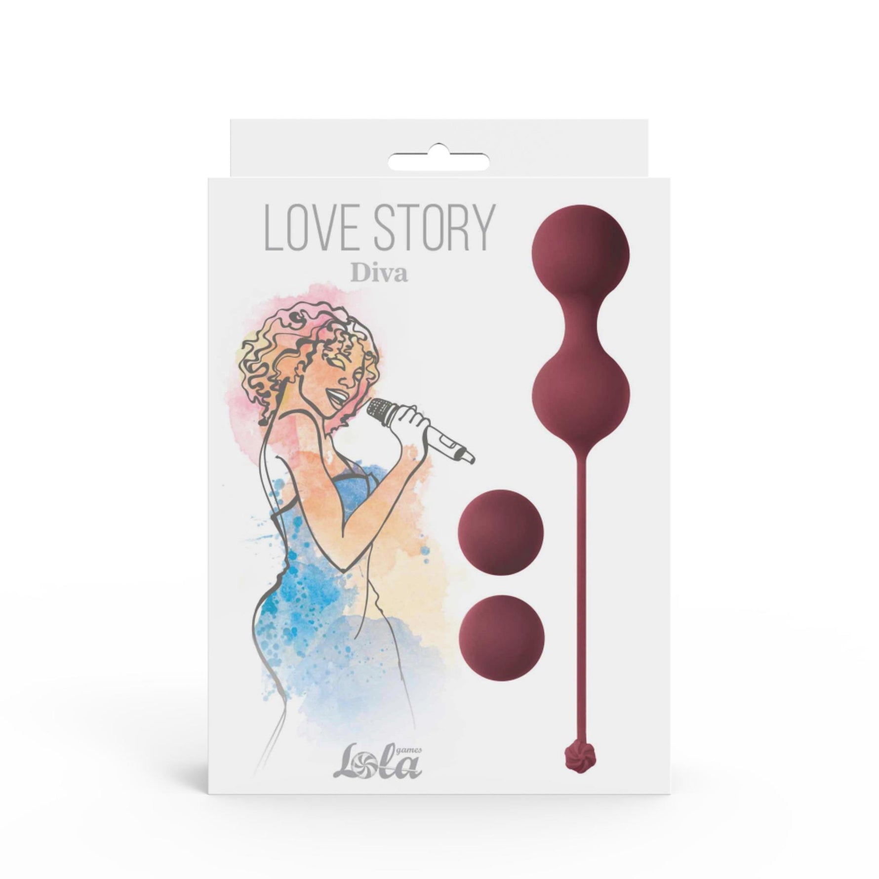 Set de bile vaginale Diva Love Story roșii