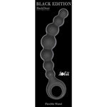 Lanț anal din silicon Lola Toys, negru, 18 cm