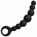 Lanț anal din silicon Lola Toys, negru, 18 cm