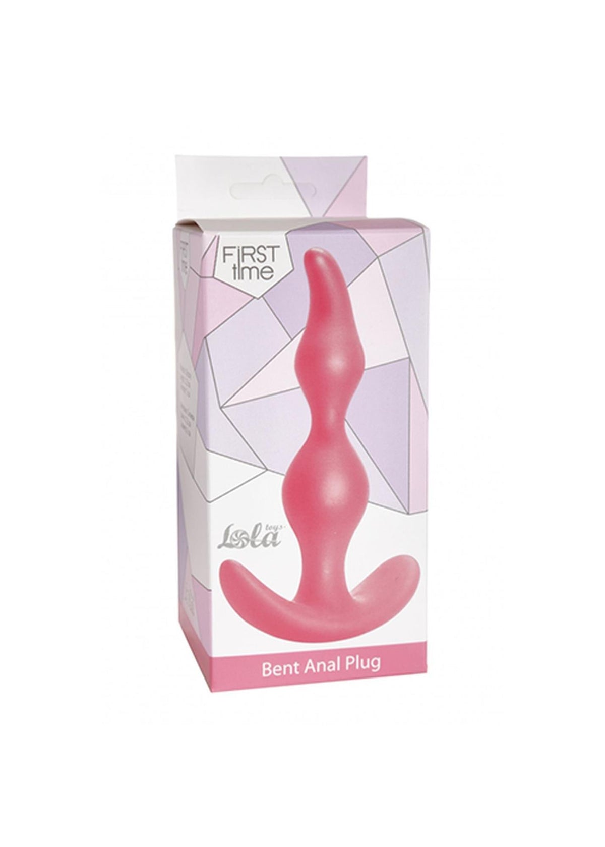 Dop anal curbat din silicon Lola Toys, roz, 11,5 cm